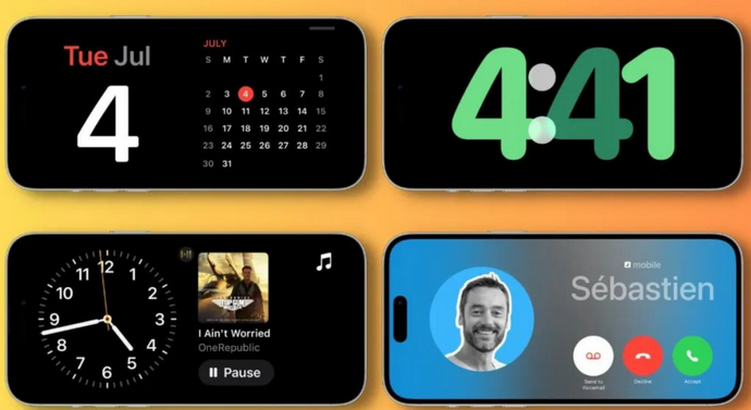 峄城苹果手机维修分享iOS17横屏充电待机显示有什么好处 