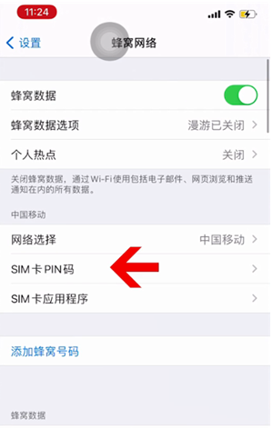 峄城苹果14维修网分享如何给iPhone14的SIM卡设置密码 