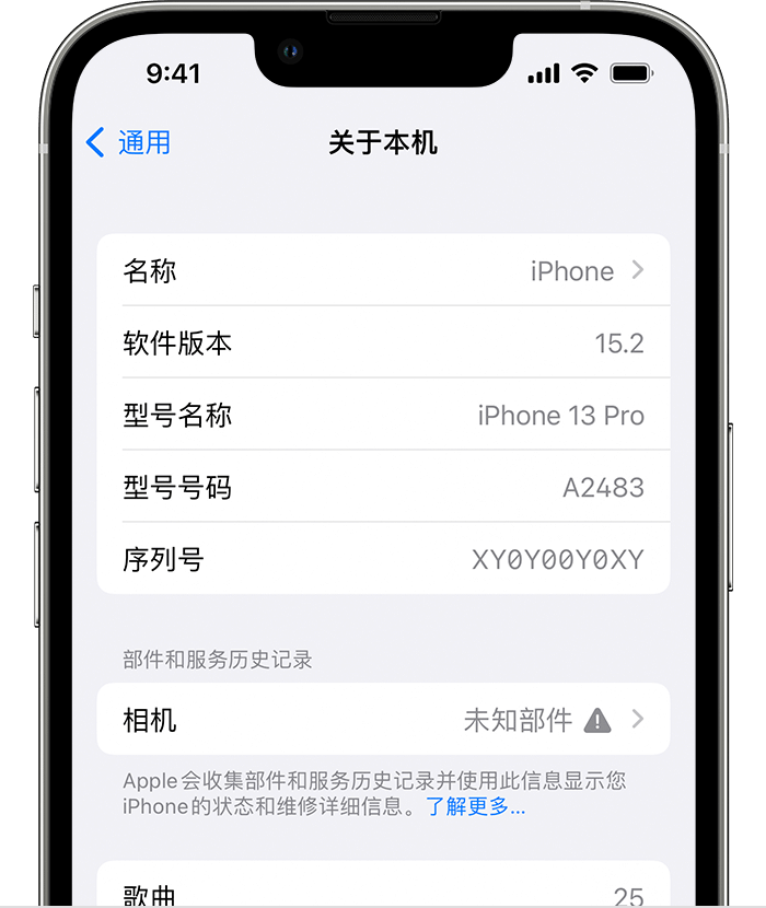 峄城苹果维修分享iPhone 出现提示相机“未知部件”是什么原因？ 