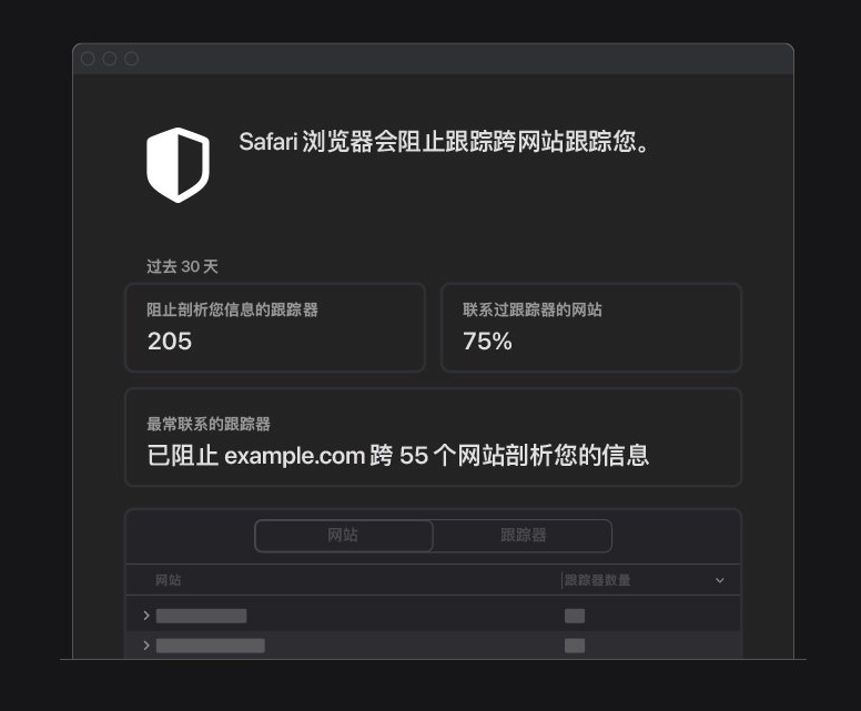 峄城苹果手机维修分享如何在 Safari 浏览器中查看和打开隐私报告 